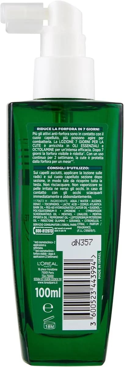 Loreal Paris Elvive Phytoclear 7 Day Scalp Lotion 100 ml thumbnail 2