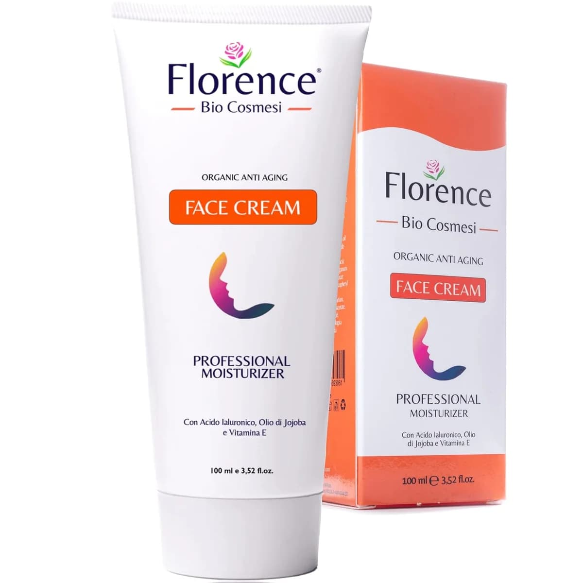 Florence Retinol Cream with Hyaluronic Acid + Vitamin C + E + Aloe Large 100 ml High Dose Natural Hyaluronic Moisturising Cream
