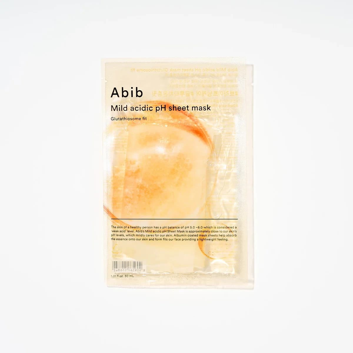 Abib Mild acidic pH sheet mask Glutathiosome fit(10 sheets)