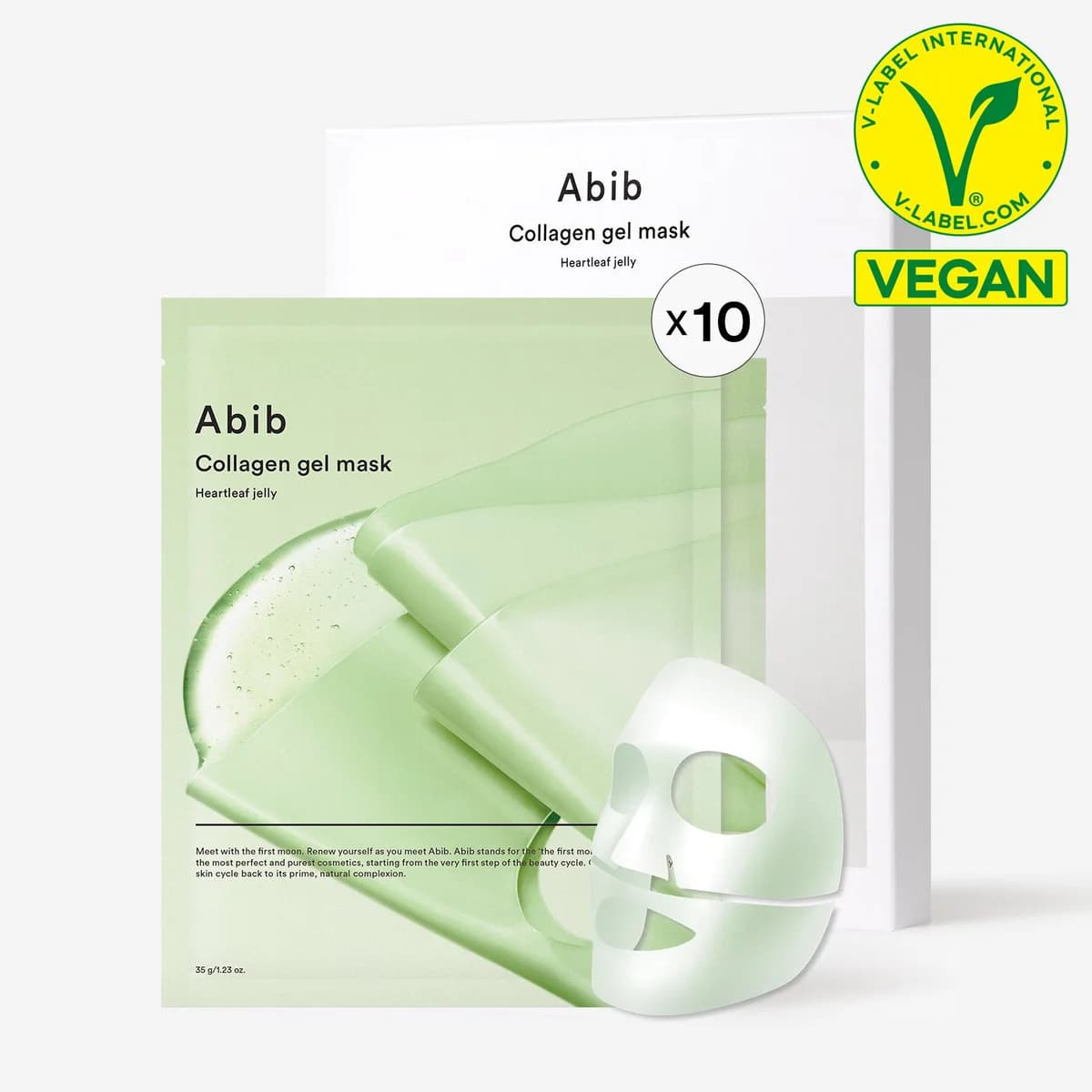 Abib Vegan Collagen gel mask Heartleaf jelly - 10 Masks