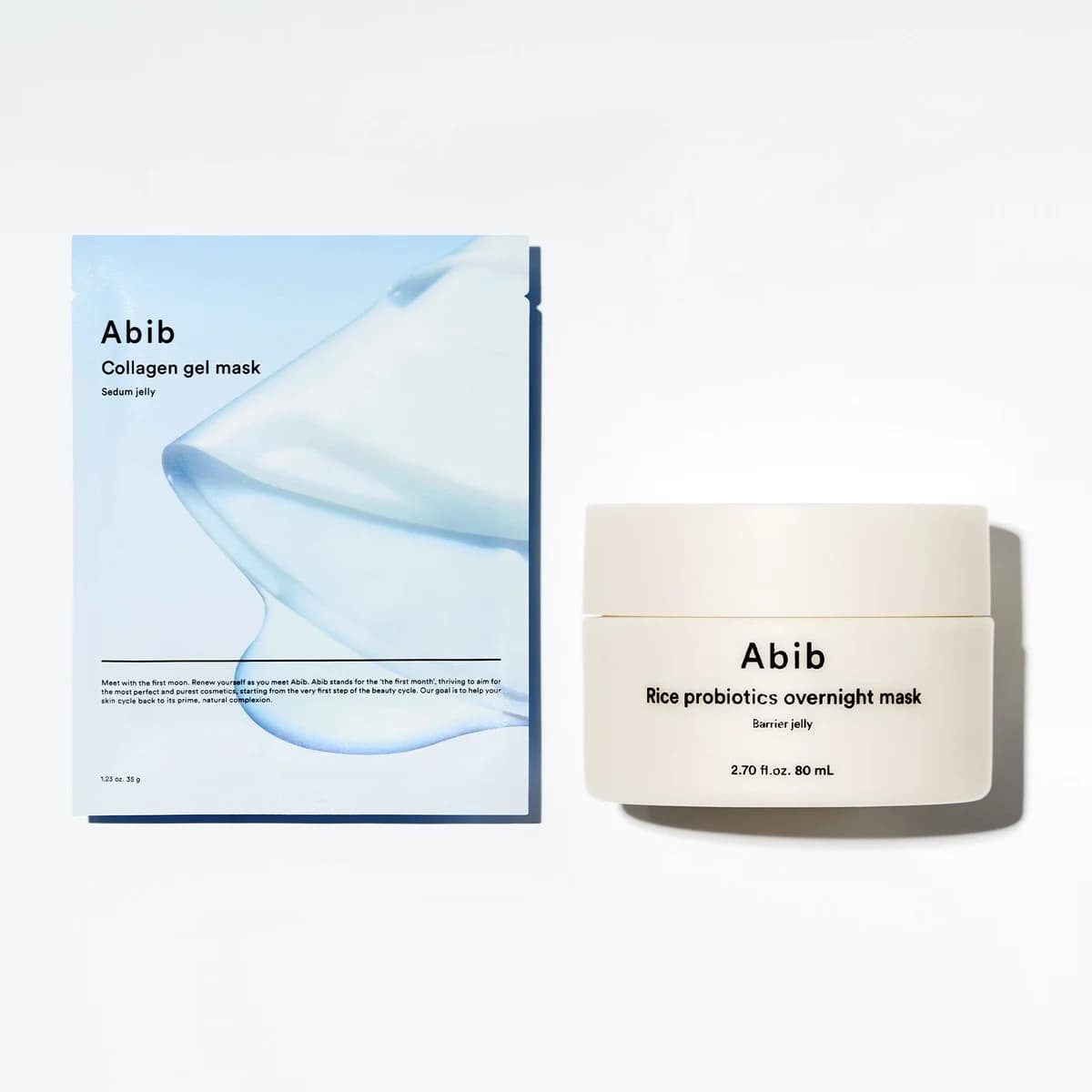 Abib Glass skin night routine Duo - 4 Masks