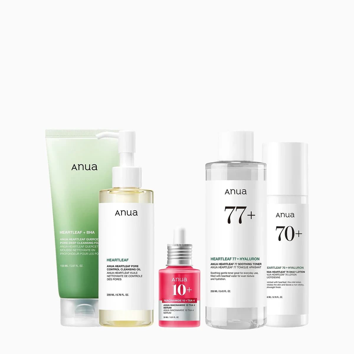 Anua 5-step Korean Skincare Set