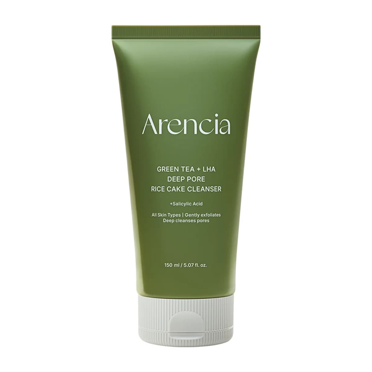 Arencia Green Tea + LHA Deep Pore Rice Cake Cleanser, 5.07 fl oz