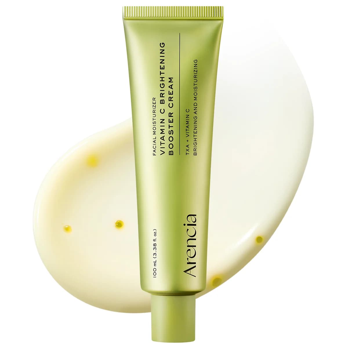 Arencia Vitamin C Brightening Booster Cream, Glow-Enhancing Moisturizer with Vitamin C, TXA & Glutathione for Radiant, Glass Skin, 3.38 fl. oz.