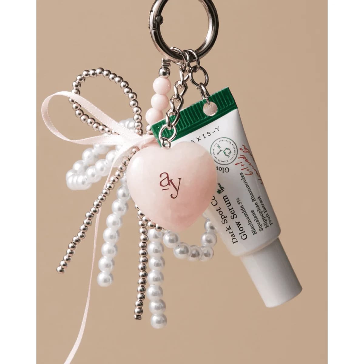 Axis-Y Heart Guasha Keyring
