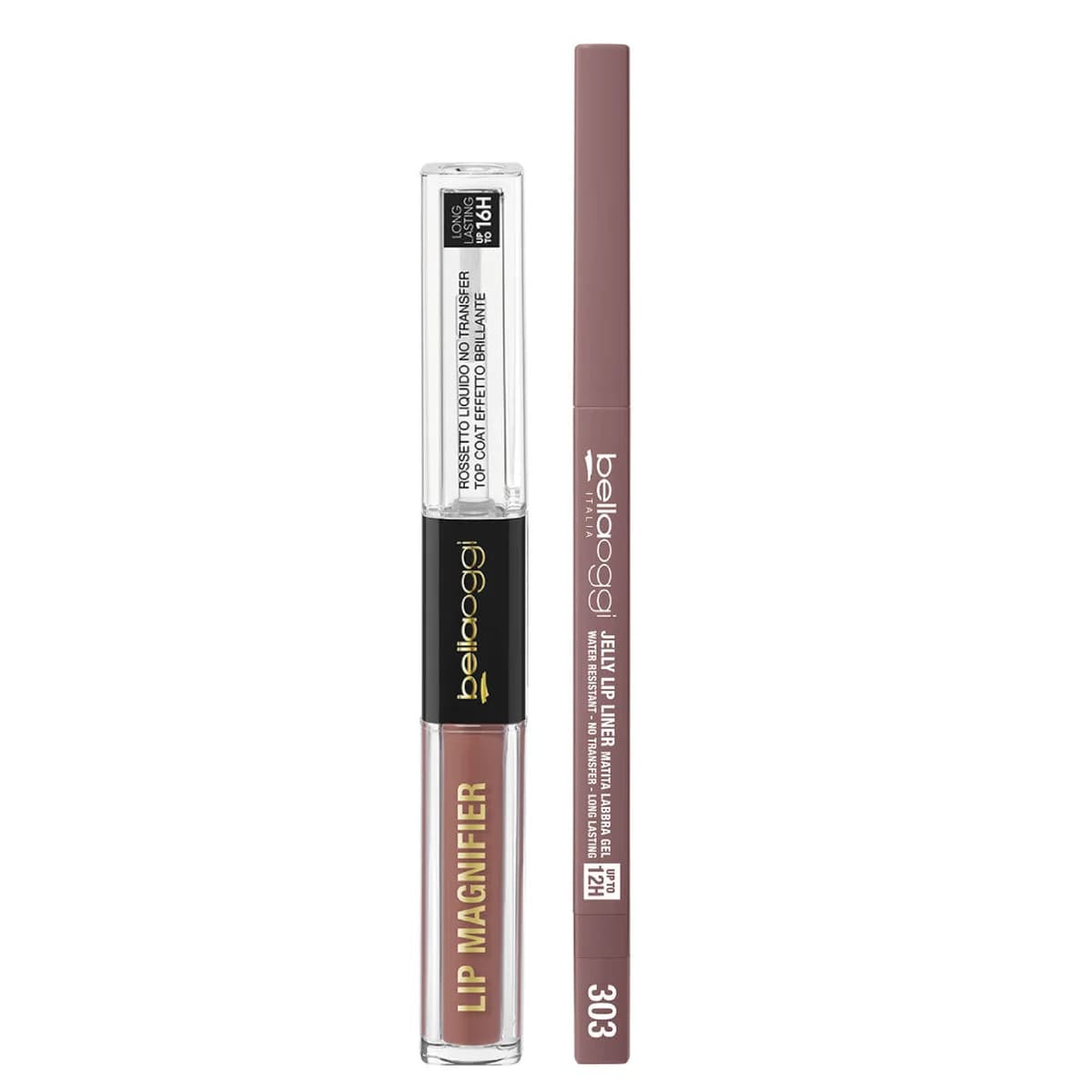 Bellaoggi Lasting color duo: Lip magnifier e jelly lip liner 303 CREAMY PEACH