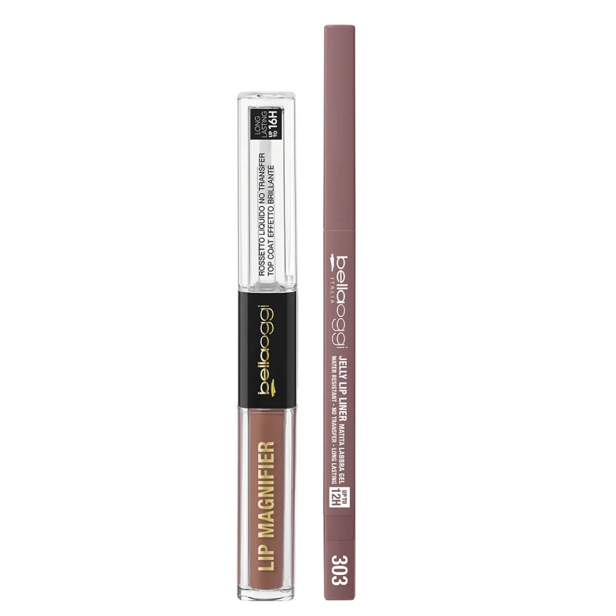 Bellaoggi Lasting color duo: Lip magnifier e jelly lip liner 303 VANILLA CAKE