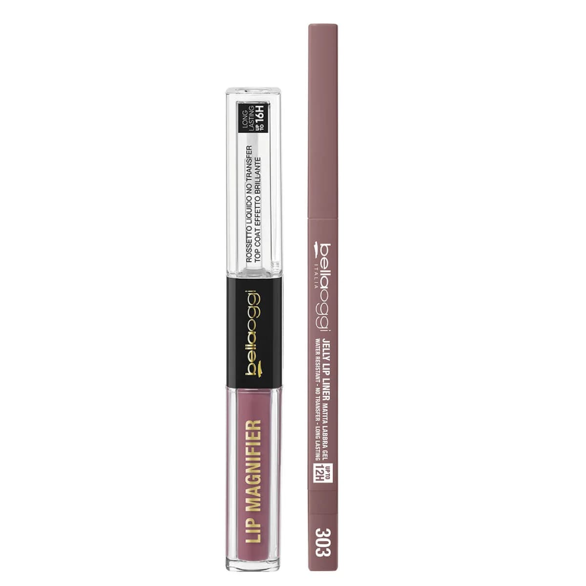 Bellaoggi Lasting color duo: Lip magnifier e jelly lip liner 303 PINK SUGAR