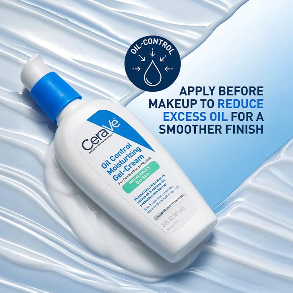 Cerave Oil Control Moisturizing Gel-Cream For Combination to Oily Skin