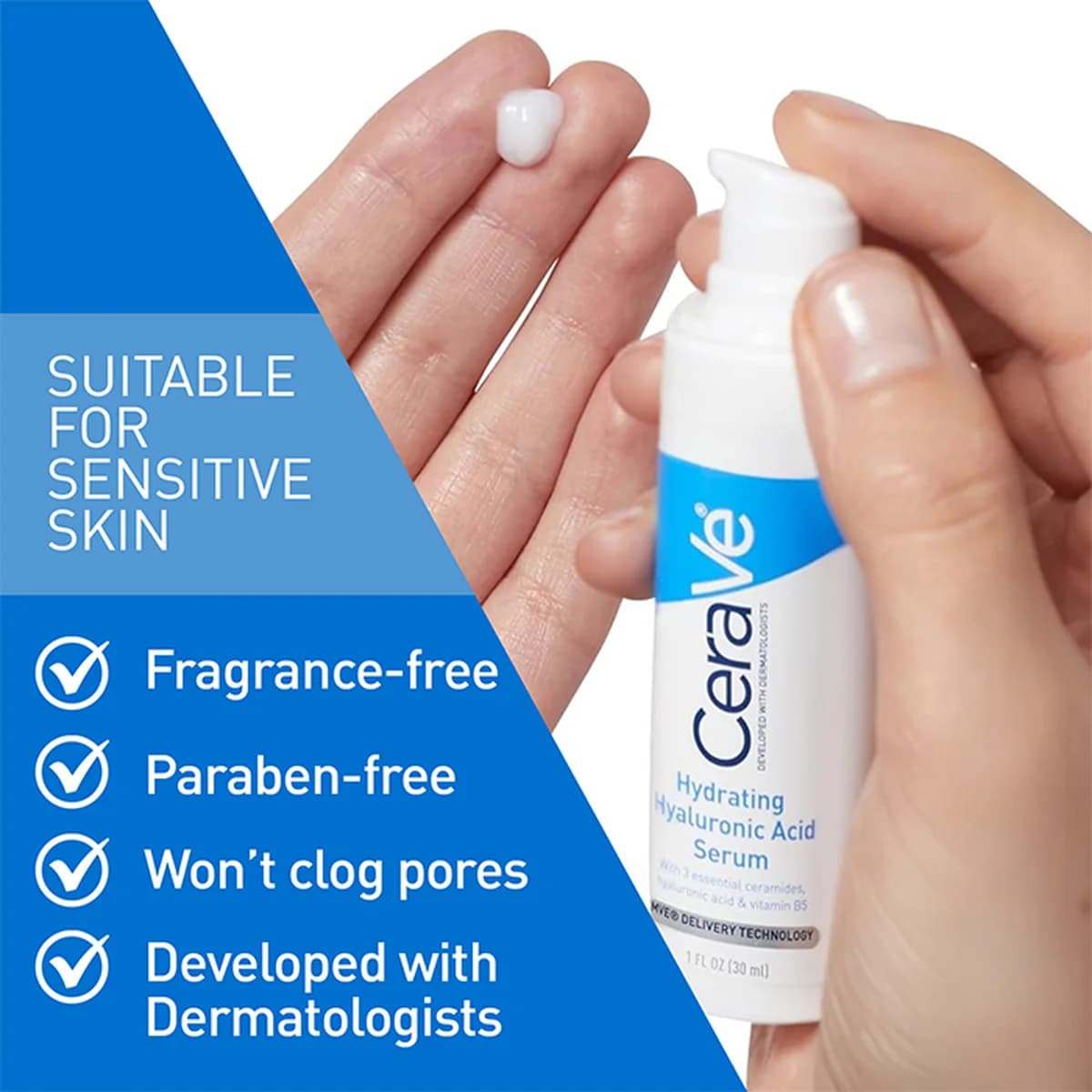 Cerave Hydrating Hyaluronic Acid Serum For Normal to Dry Skin thumbnail 4