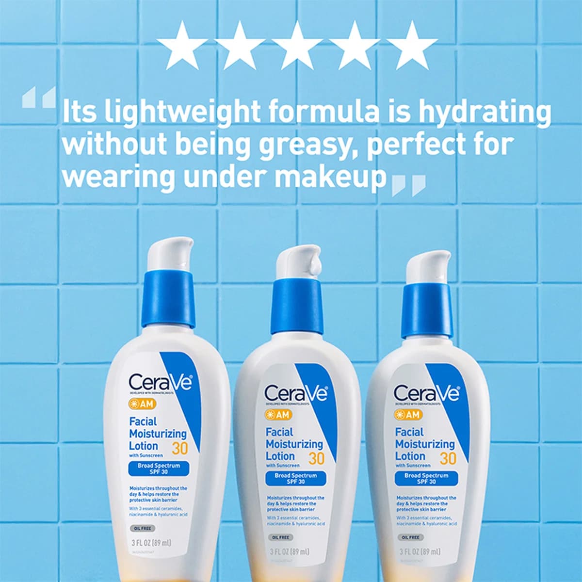 Cerave AM Facial Moisturizing Lotion SPF 30 For Normal to Dry Skin thumbnail 5
