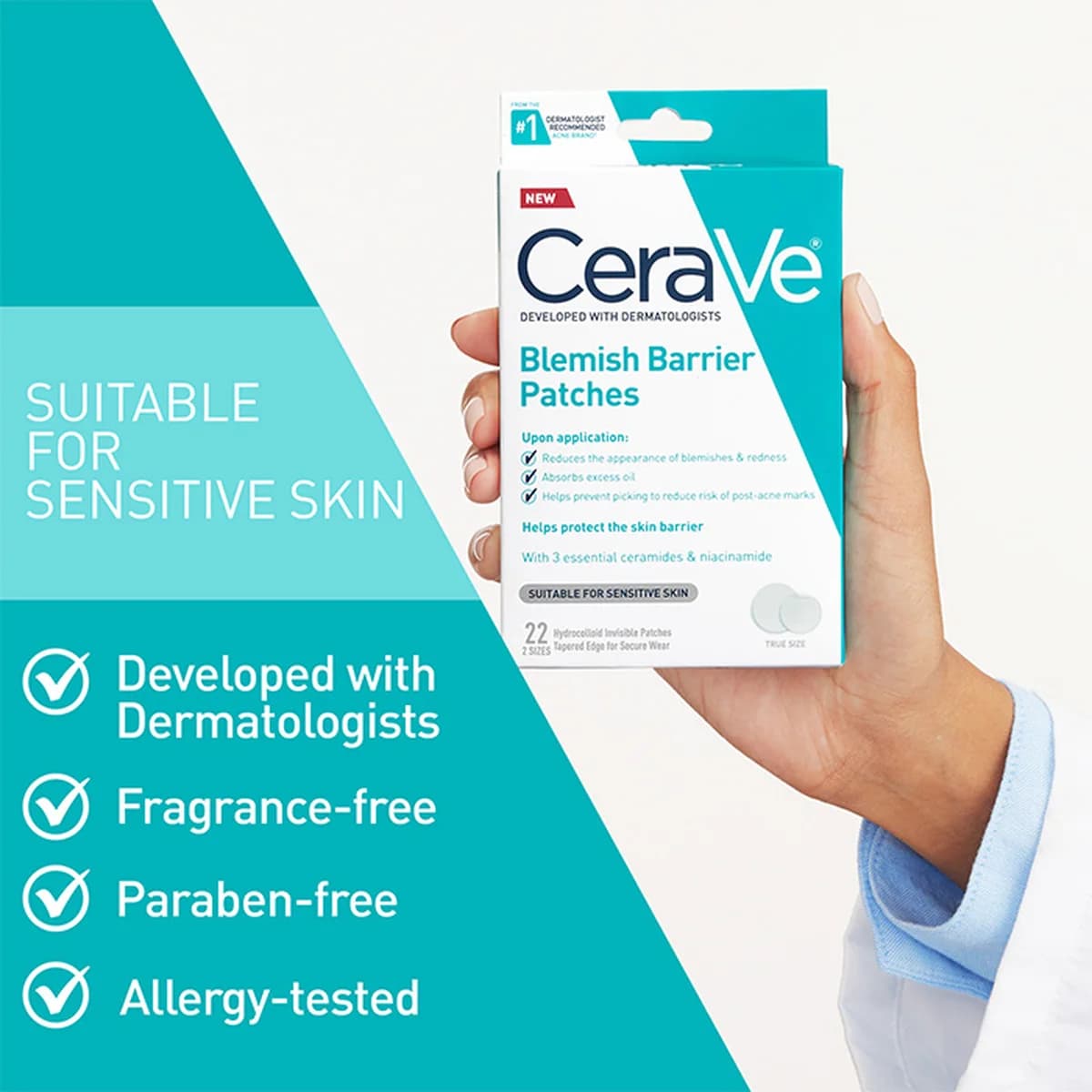 Cerave Blemish Barrier Patches Oily, Blemish-Prone, and Sensitive Skin thumbnail 4