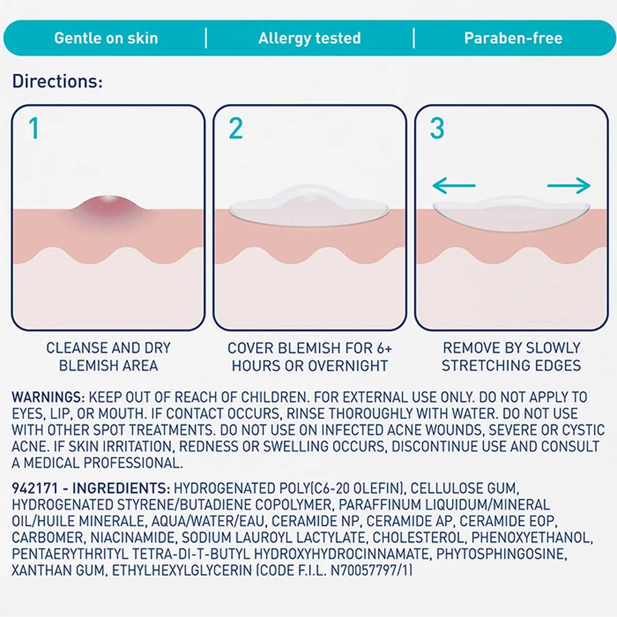 Cerave Blemish Barrier Patches Oily, Blemish-Prone, and Sensitive Skin thumbnail 7