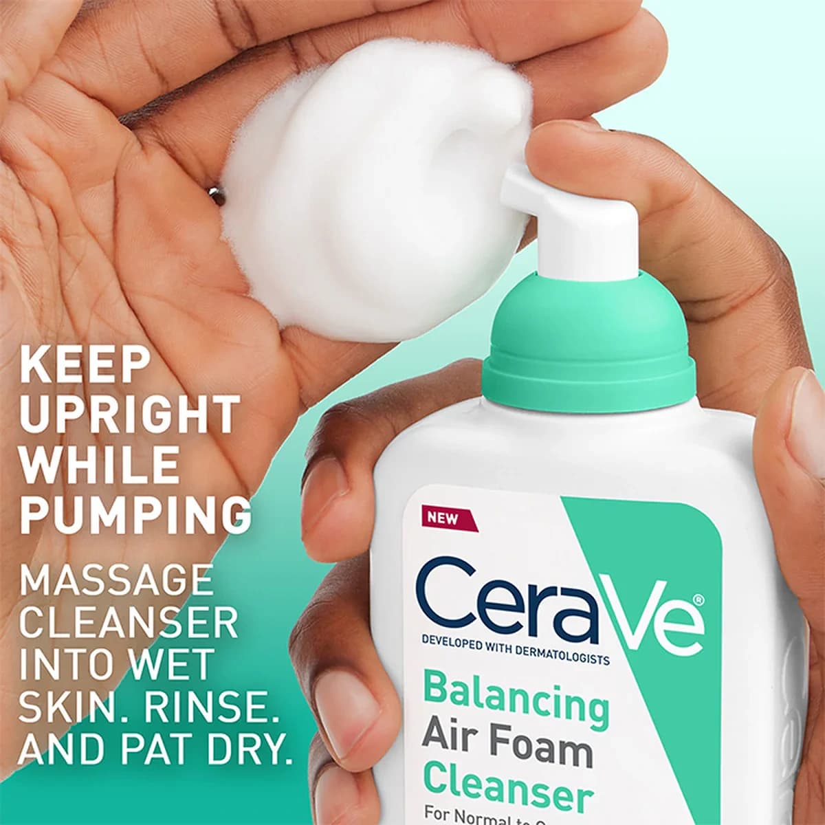 Cerave Balancing Air Foam Facial Cleanser For Normal, Combination, and Sensitive Skin Types thumbnail 3