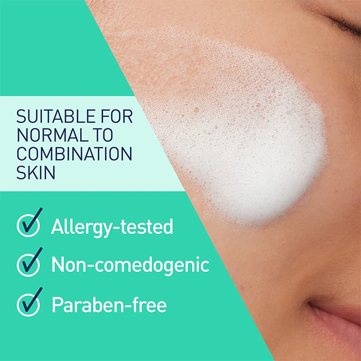 Cerave Balancing Air Foam Facial Cleanser For Normal, Combination, and Sensitive Skin Types thumbnail 4