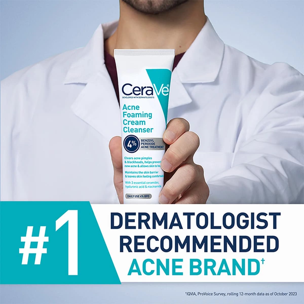 Cerave Acne Foaming Cream Cleanser For Acne-Prone Skin thumbnail 5