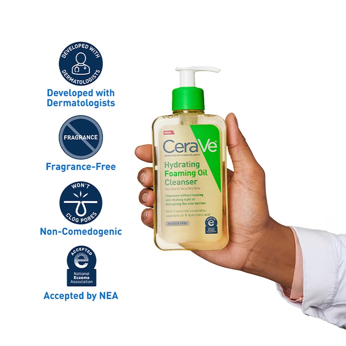 CeraVe Hydrating Foaming Oil Cleanser (236 ml) thumbnail 7