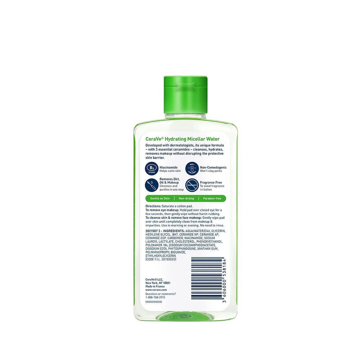 CeraVe Hydrating Micellar Water (296ml) thumbnail 2