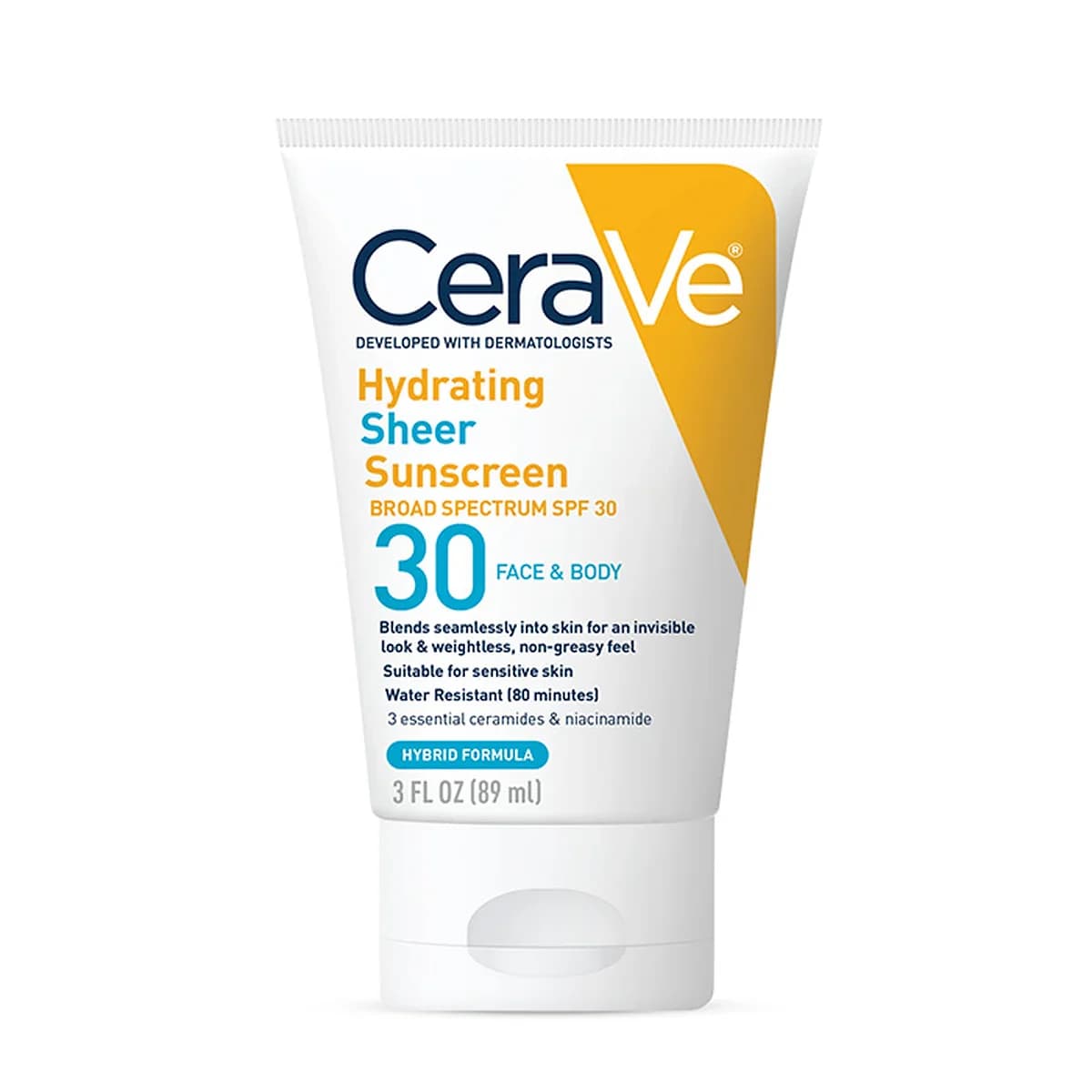 Cerave Hydrating Sheer Sunscreen Broad Spectrum SPF 30 for Face & Body For all Skin Types thumbnail 1