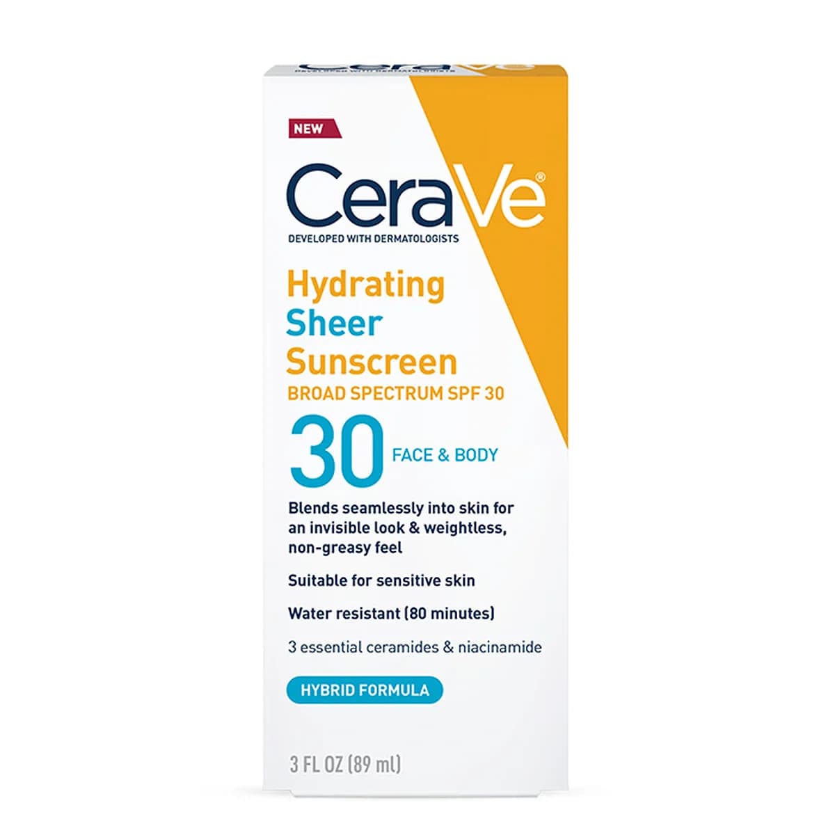 Cerave Hydrating Sheer Sunscreen Broad Spectrum SPF 30 for Face & Body For all Skin Types thumbnail 2