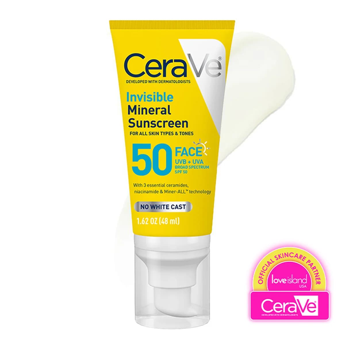 CeraVe Invisible Mineral Sunscreen SPF 50 (48ml)