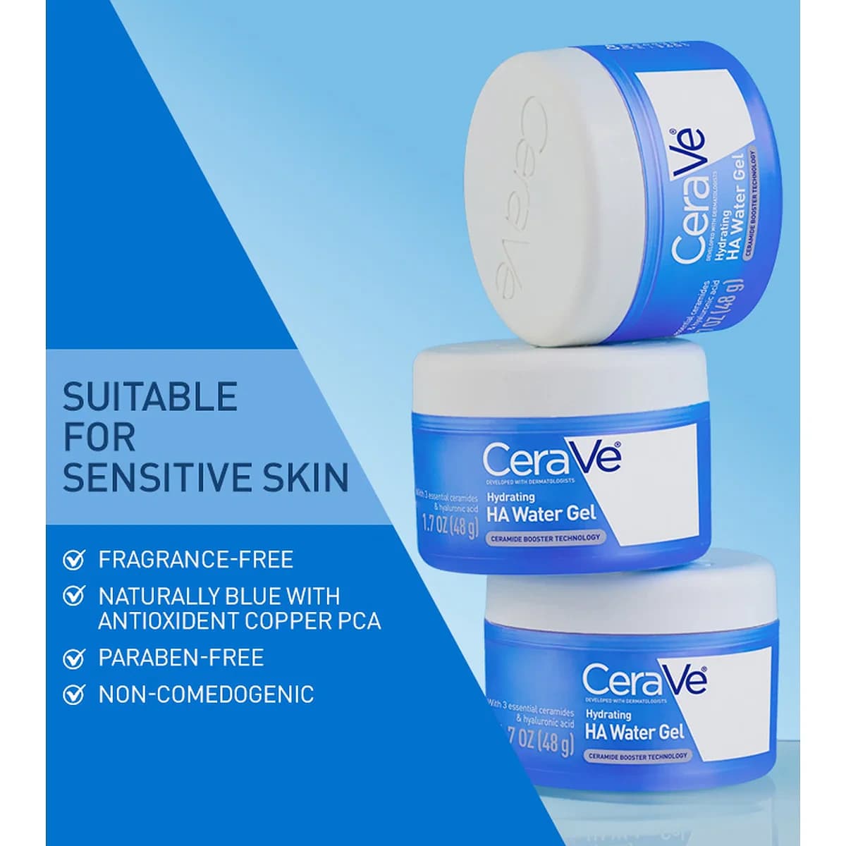 CeraVe Hydrating Hyaluronic Acid Water Gel Face Moisturizer thumbnail 8