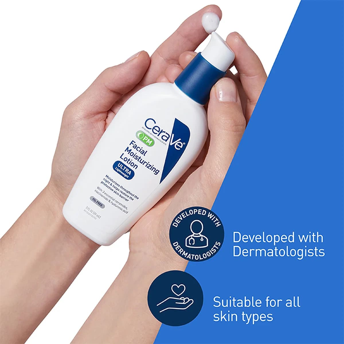 Cerave PM Facial Moisturizing Lotion For All Skin Types thumbnail 5