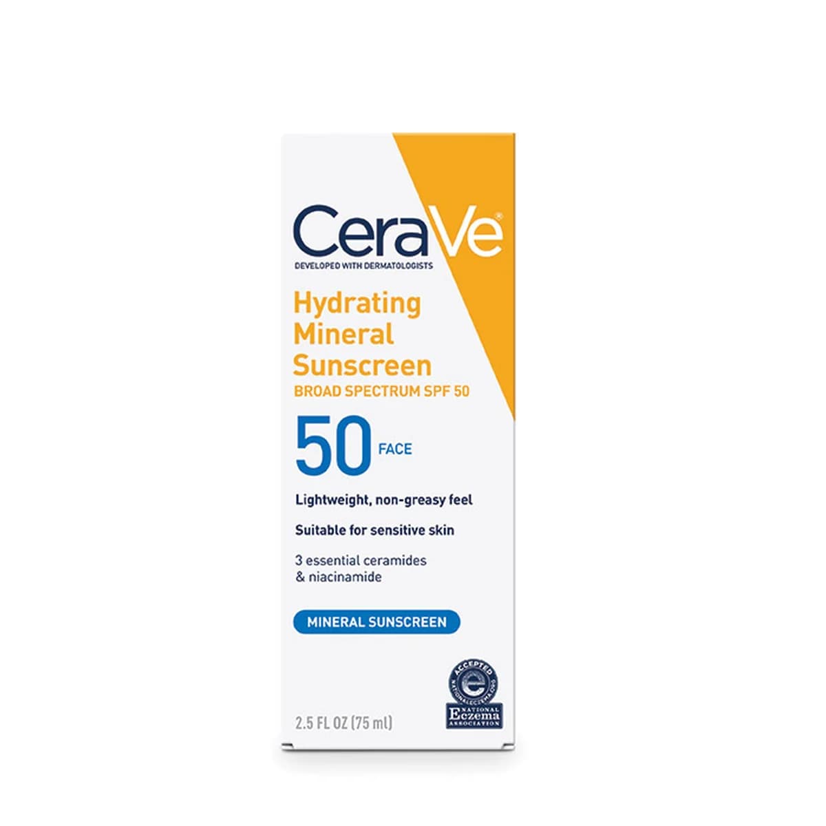 CeraVe Hydrating Mineral Sunscreen SPF 50 Face Lotion 75ml thumbnail 3