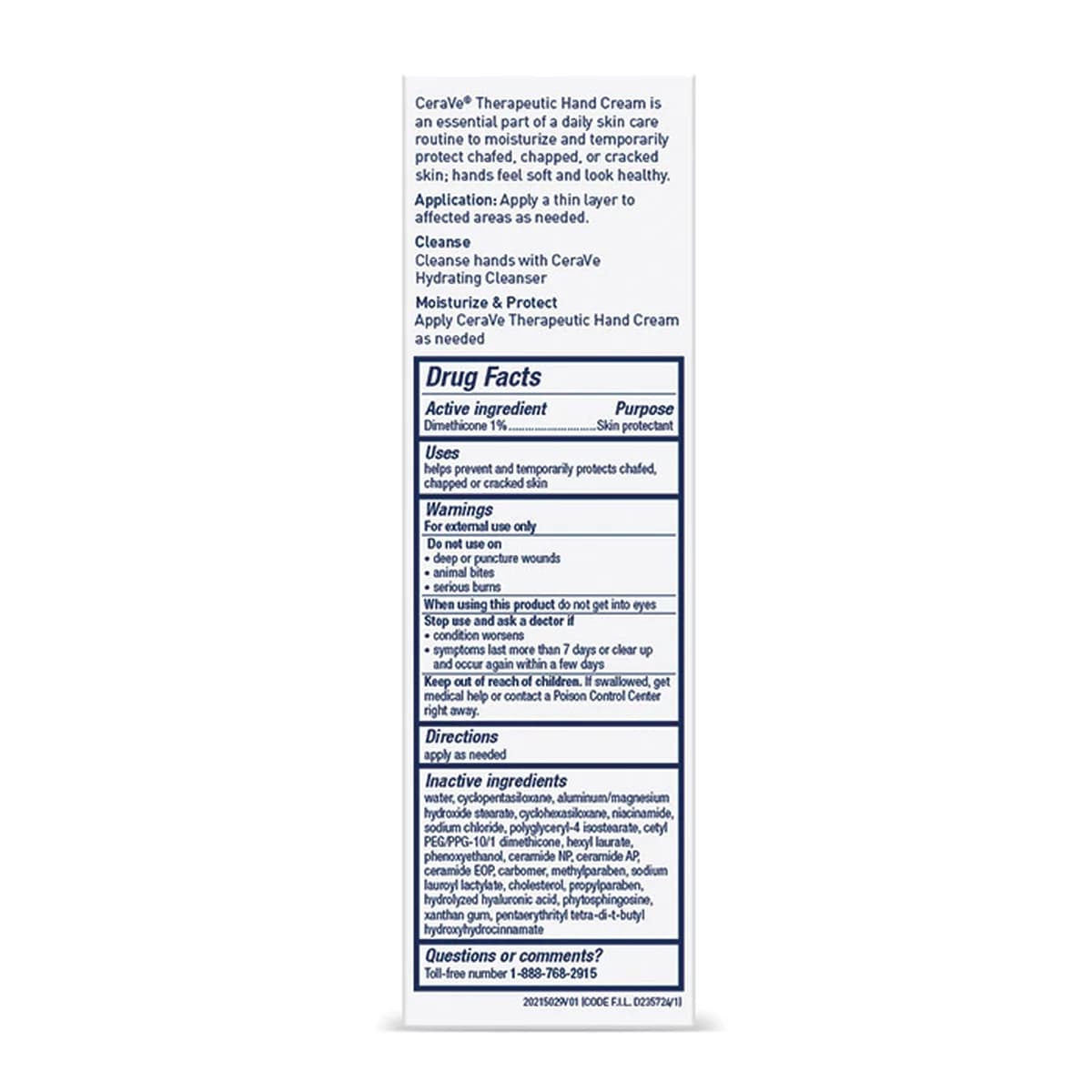 Cerave Therapeutic Hand Cream For Normal to Dry Skin thumbnail 4