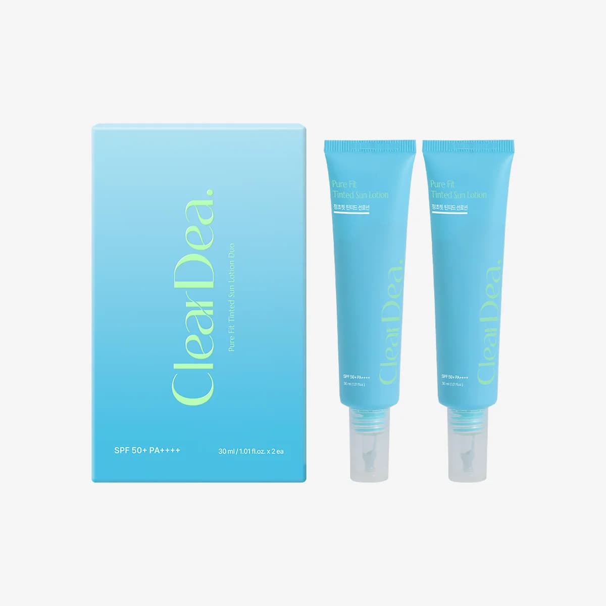 cleardea Pure Fit Tinted Sun Lotion Duo - 30mlx2ea
