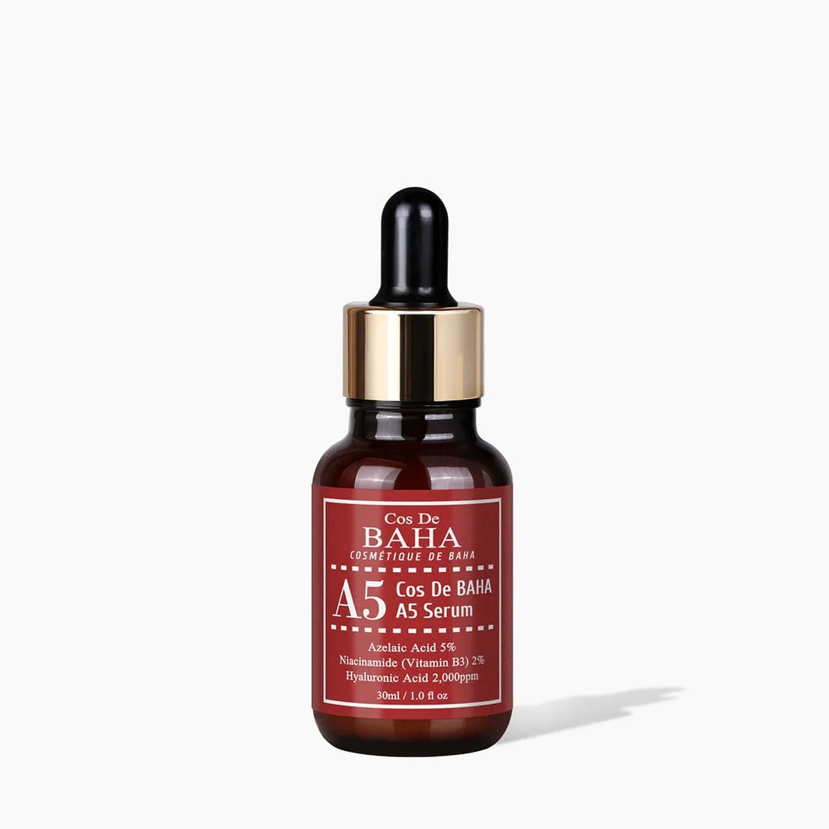 Cos de Baha Azelaic Acid 5%, Niacinamide 2% B5 Hyaluronic Acid Serum - Acne improvement, Sebum control, Redness