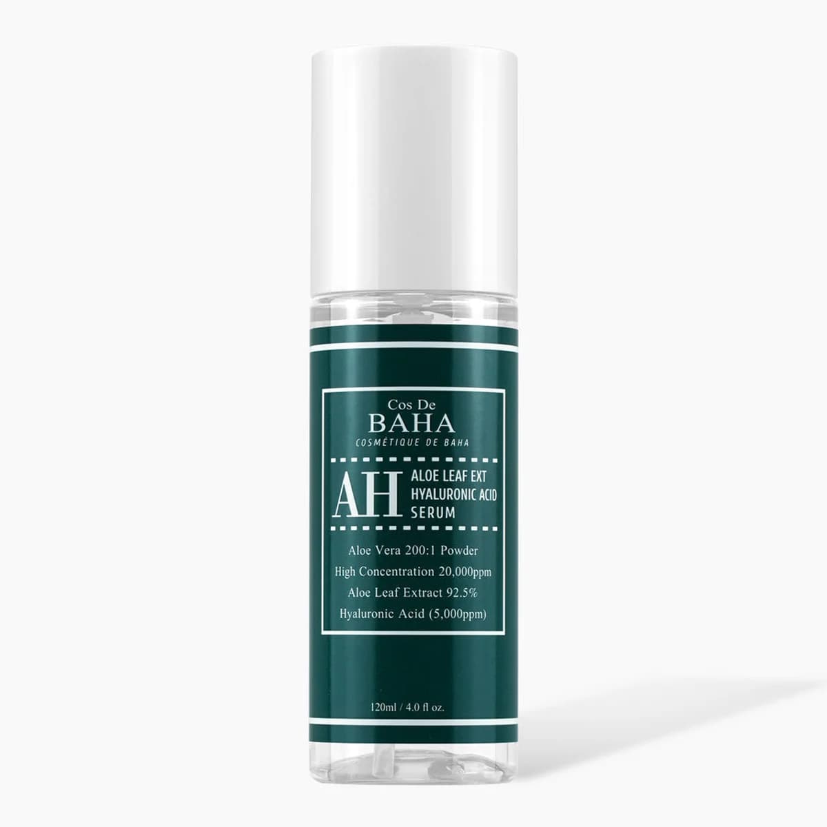 Cos de Baha Aloe Leaf Extracts Powder 2% 20,000ppm Serum - Moisturization and soothing, Soothing and anti-inflammatory, Deep hydration and skin elasticity enhancement
