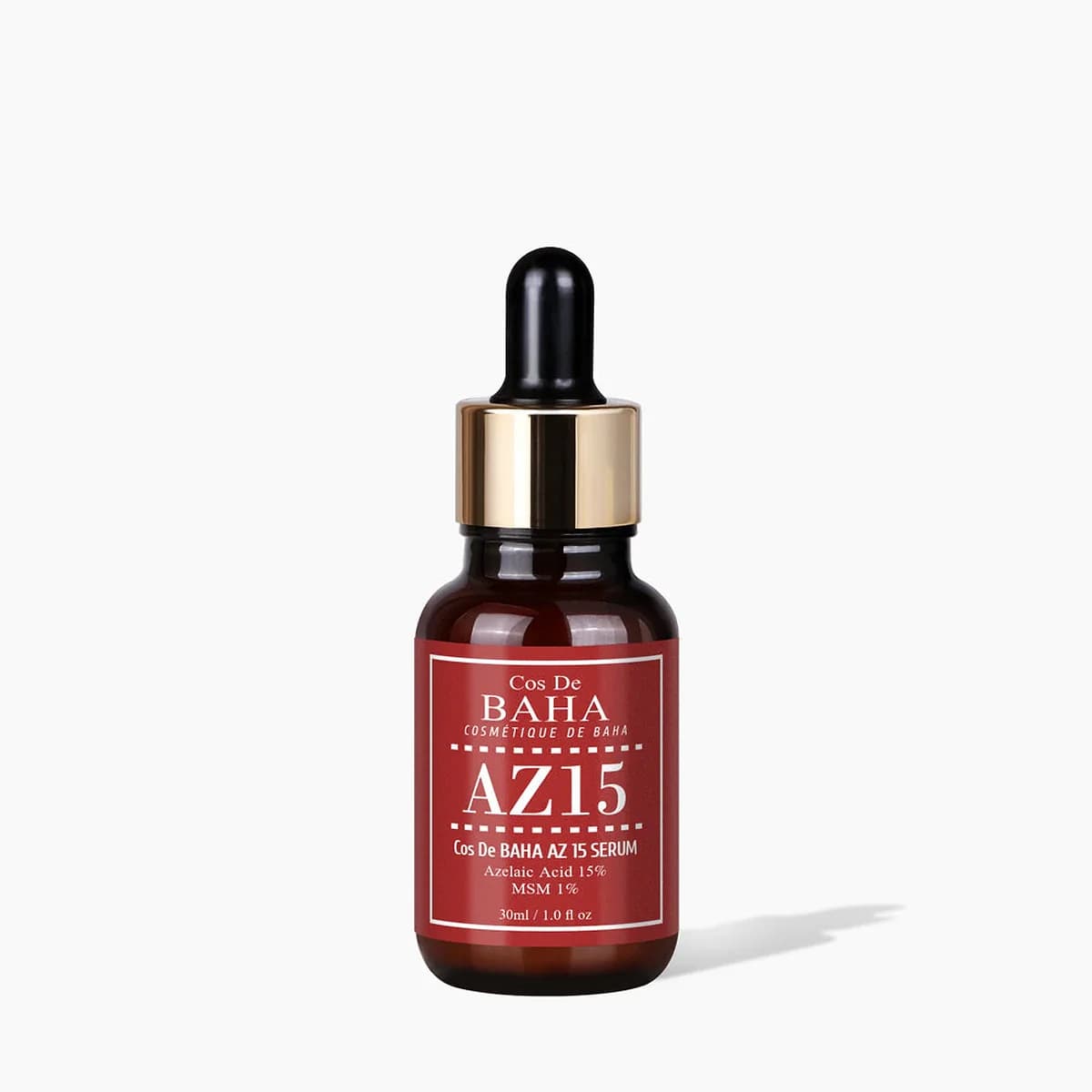 Cos de Baha Azelaic Acid 15% MSM 1% Ceramide CICA B5 Serum - Acne Improvement, Hyperpigmentation, skin tone enhancement, Anti-inflammatory