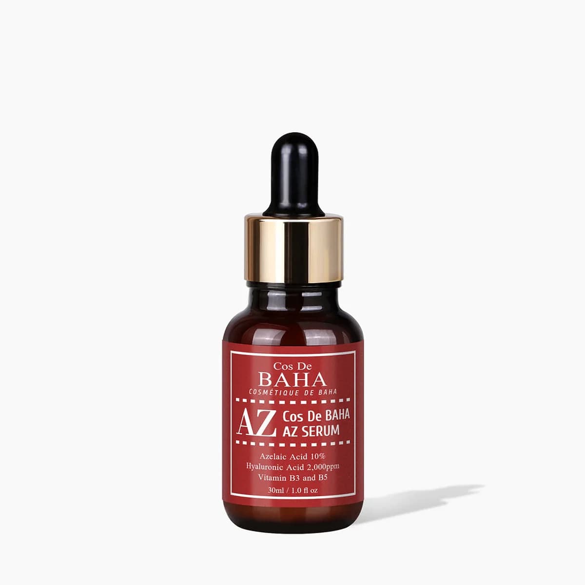 Cos de Baha Azelaic Acid 10% B5 Niacinamide Hyaluronic Acid Serum - Acne improvement, Sebum control, Redness
