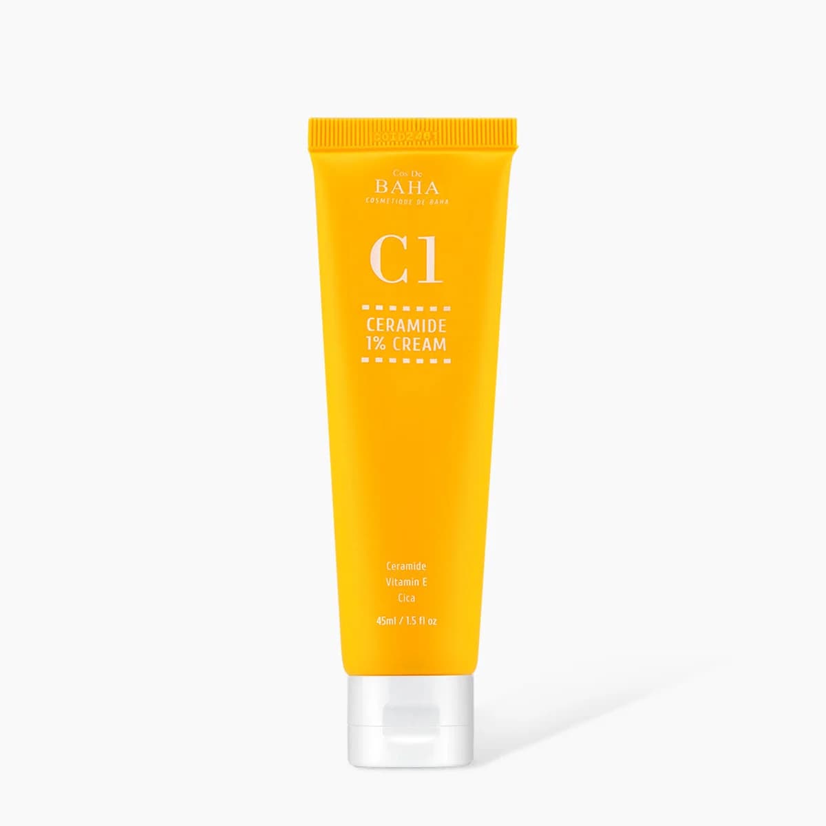 Cos de Baha Ceramide 1% Moisturizing Face Cream with Centella Asiatica for Normal to Dry Skin 45ml, 1.5 fl oz.