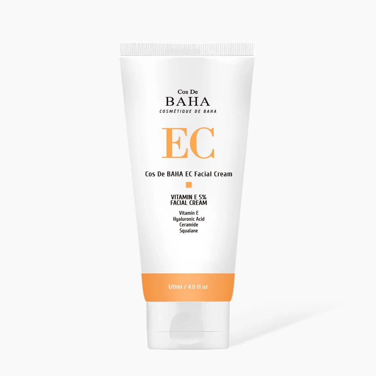 Cos de Baha Vitamin E 5% Hyaluronic Acid Niacinamide Facial Cream - Soothing Face Moisturizer for Dry Sensitive Skin - Hydrating Facial Cream with Niacinamide and Hyaluronic Acid