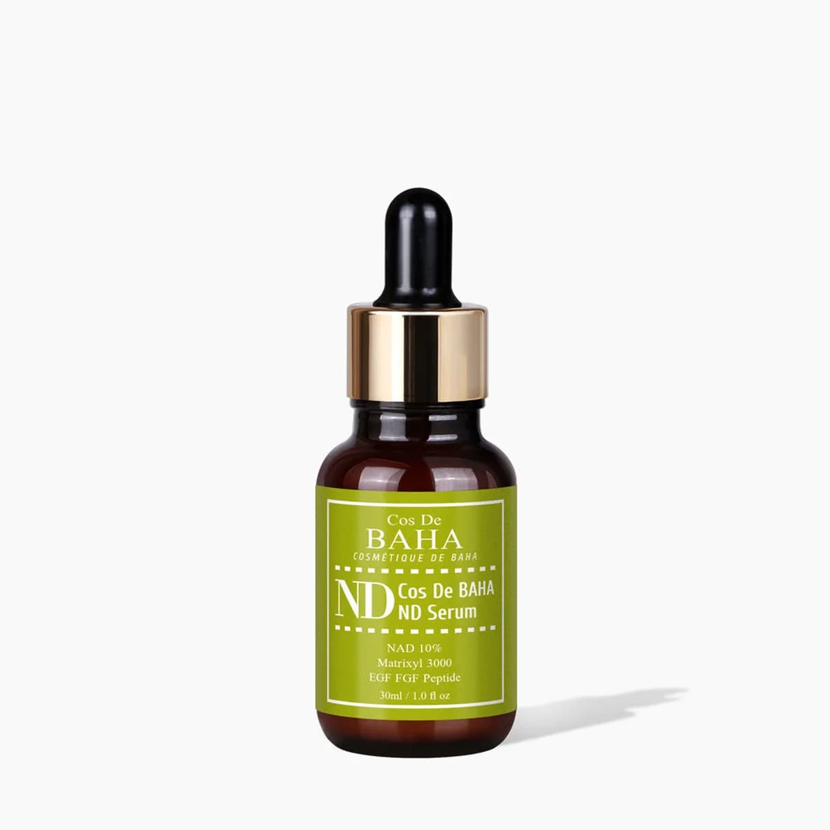 Cos de Baha NAD+ Radiance Serum with Peptide Complex, Madecassoside & Adenosine for Hydrated, Refreshed Skin