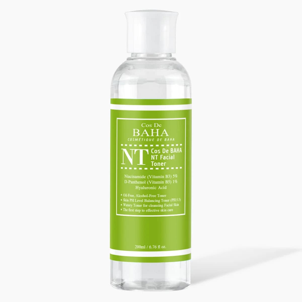 Cos de Baha Niacinamide 5% B5 Hyaluronic Acid Facial Toner- Skin barrier strengthening, Skin tone improvement, Sebum control, Acne reduction, Deep hydration