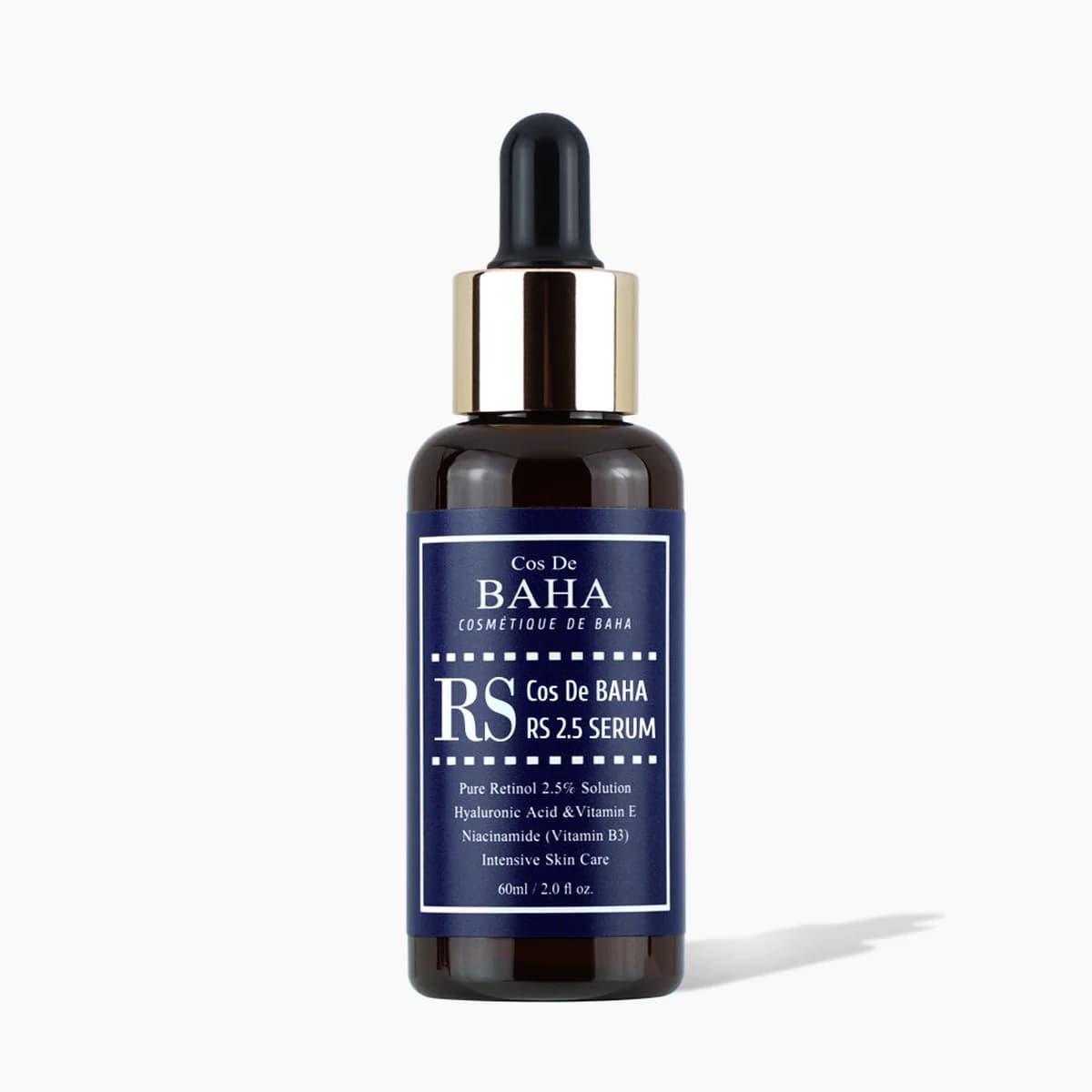 Cos de Baha Retinol 2.5 Solution Hyaluronic Acid Vitamin E Niacinamide Serum - Skin barrier strengthening, Skin tone improvement, Sebum control, Anti-inflammatory