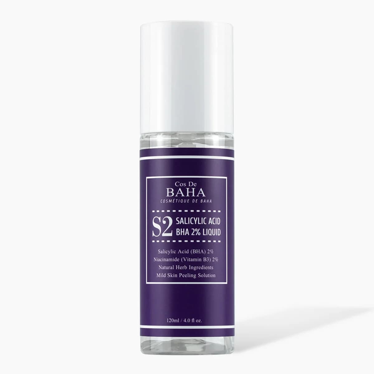 Cos de Baha Salicylic Acid 2% Niacinamide 2% Facial Liquid - Exfoliates dead skin cells, Manages pores, Improves acne, Controls sebum