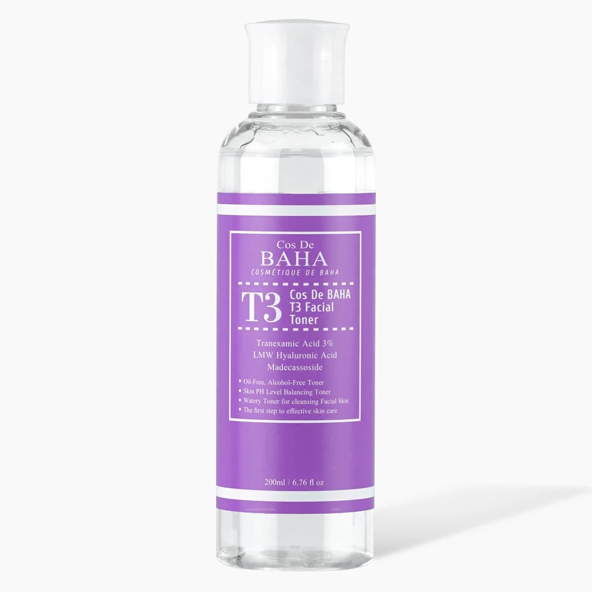 Cos de Baha Tranexamic Acid 3% LMW Hyaluronic Acid Facial Toner - Reduces hyperpigmentation, Improves skin tone, Soothes and moisturizes, Provides deep hydration