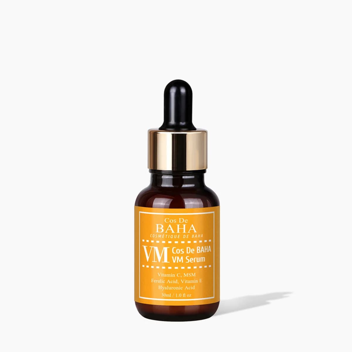 Cos de Baha Vitamin C 5% MSM 1% Ferulic Acid Viamin E Hyaluronic Acid Serum - Improves skin tone and brightens, Powerful antioxidant, Skin Soothing, Moisturizes