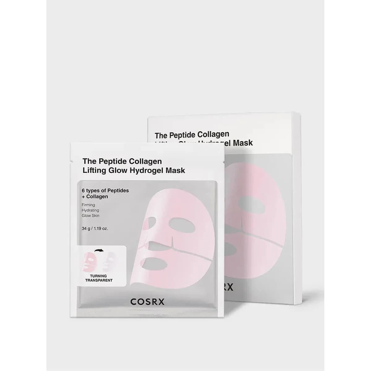COSRX The Peptide Collagen Lifting Glow Hydrogel Mask - 3ea