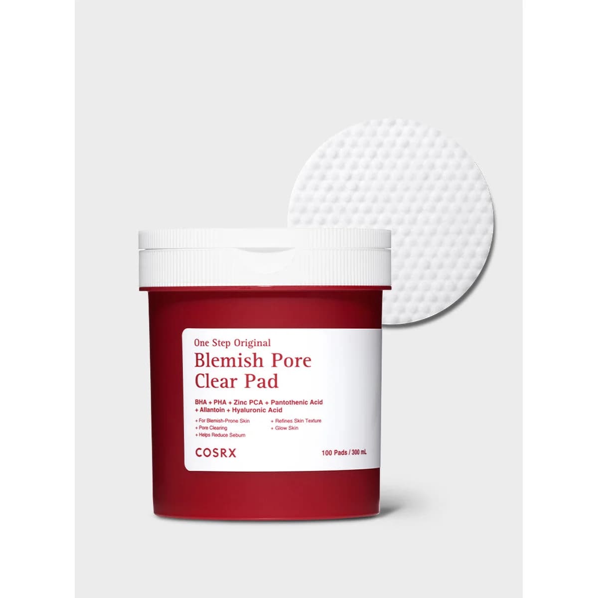 COSRX One Step Original Blemish Pore Clear Pad - 100-pads-10.14-fl.-oz.-(300ml)
