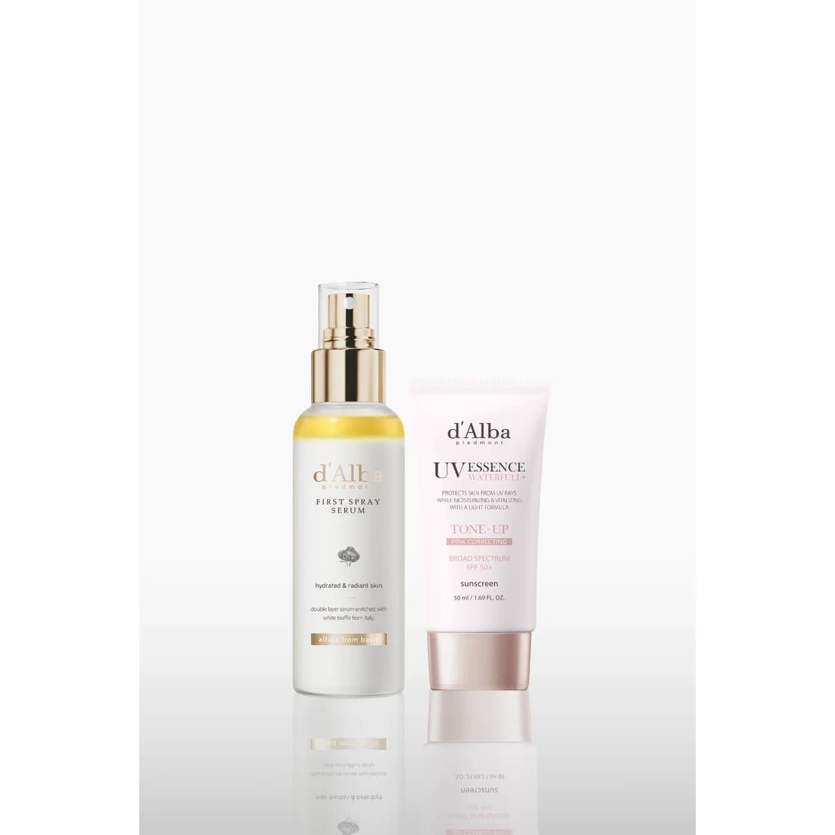 d'Alba White Truffle First Spray Serum & Waterfull Tone-Up Sunscreen