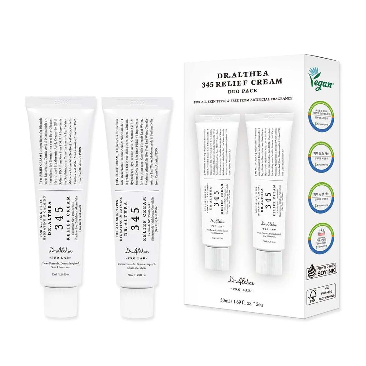 dr. althea 345 Relief Cream - 50ml-(pack-of-2)