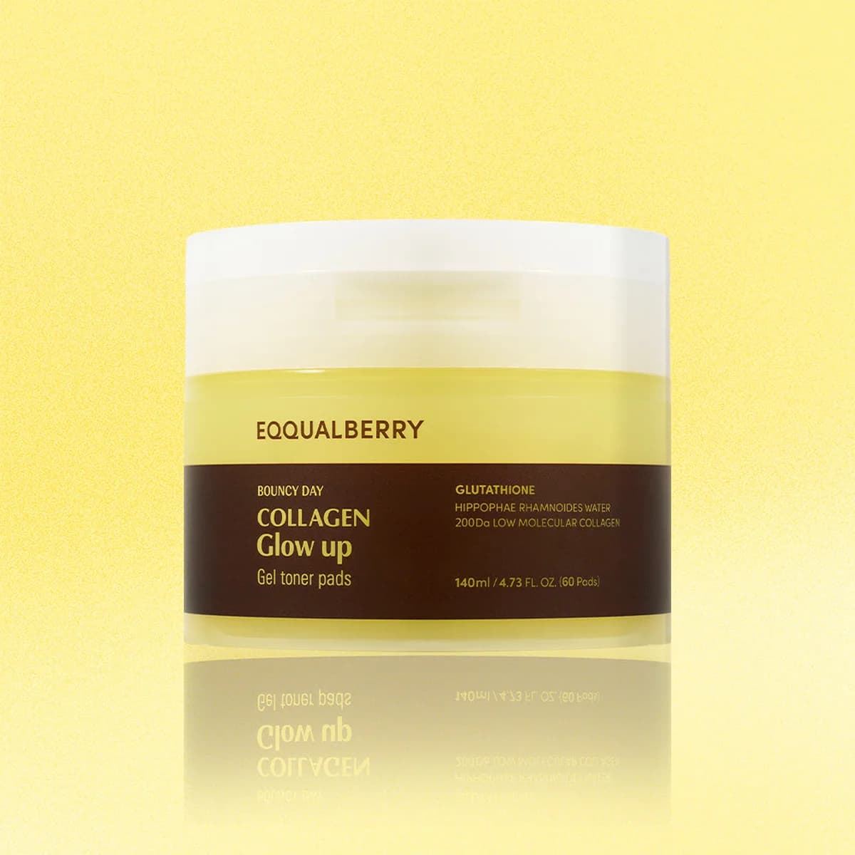 eqqualberry Collagen Glow Up Gel Toner Pads