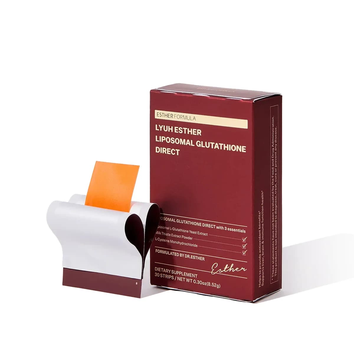 esther formula Liposomal Glutathione Direct 30 Strips - 6-packs-180-ct
