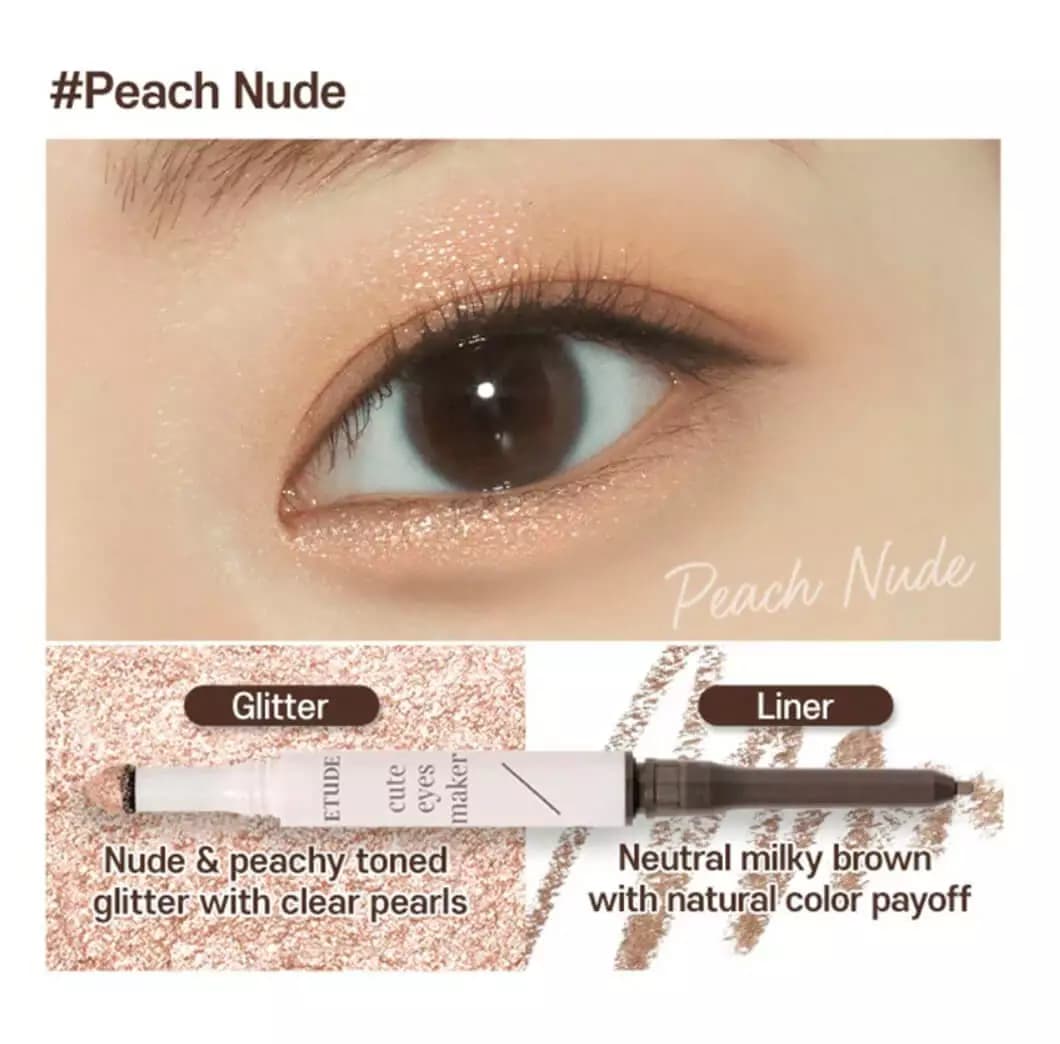 ETUDE Cute Eyes Maker Peach Nude 2g