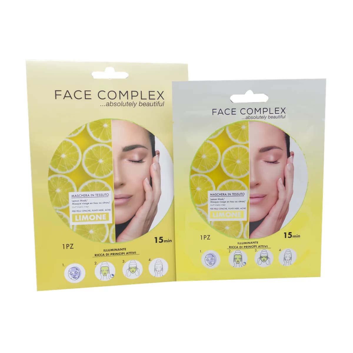 Face Complex maschera in tessuto Limone 28gr